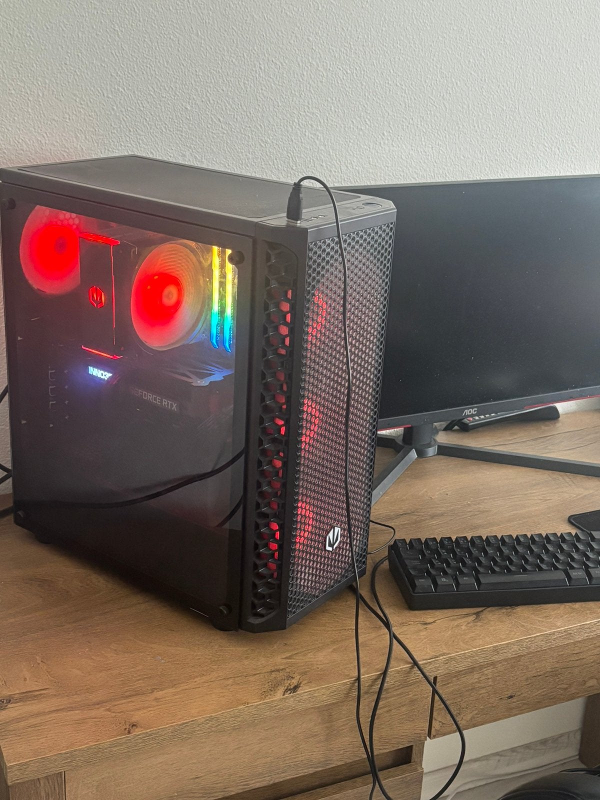gaming setup/ pc/ muis/ monitor, Virtual Reality, Zo goed als nieuw, SSD, Ophalen