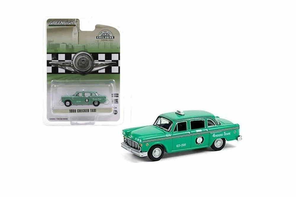 1969 Checker Taxi van Greenlight 1/64, Ophalen of Verzenden, Nieuw, Auto
