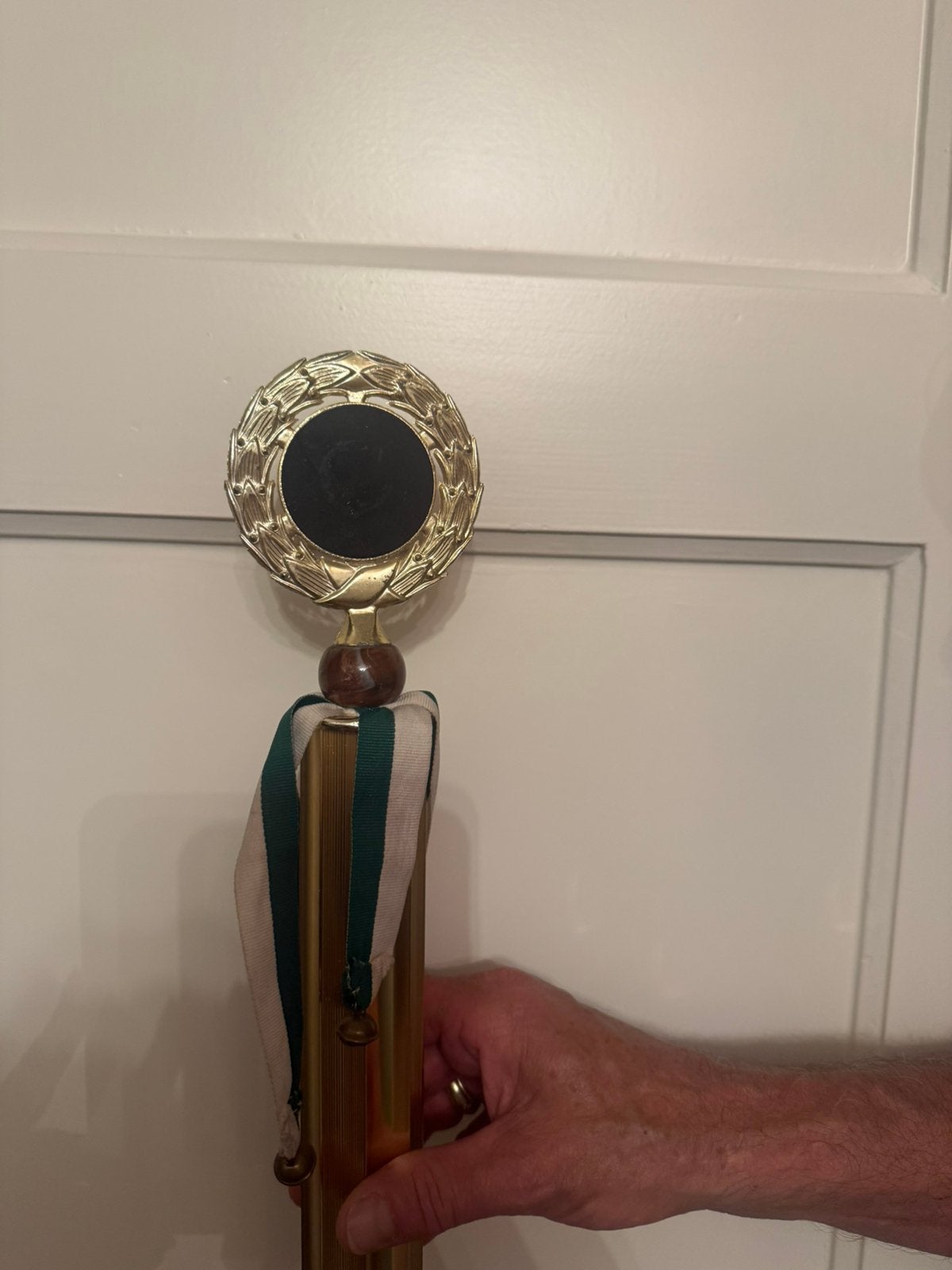 Prinsen scepter,goudkleurig, Carnaval, Overige maten, Ophalen of Verzenden, Zo goed als nieuw