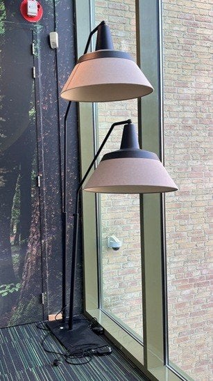 Staande lamp, Huis en Inrichting, Gebruikt, 200 cm of meer, Metaal, E27 (groot)