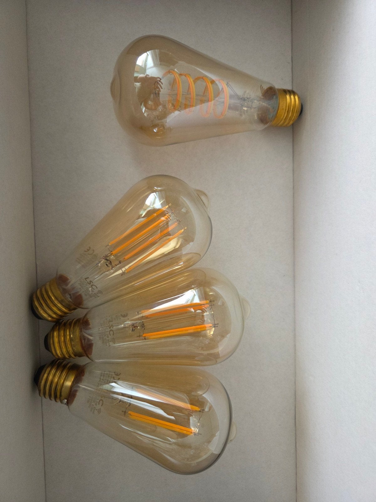 4x LSC Smart Connect LED Filament Lamp E27, Huis en Inrichting, Ophalen, Led-lamp, LSC Smart Connect, Bedienbaar via app