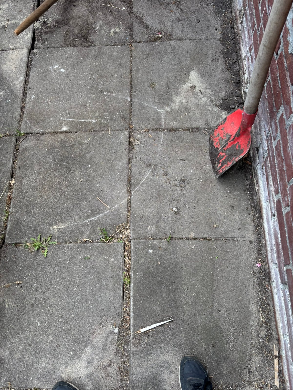 9 m2 betontegels, Tuin en Terras, Tegels en Klinkers, Ophalen, Gebruikt, 5 tot 10 m², Beton