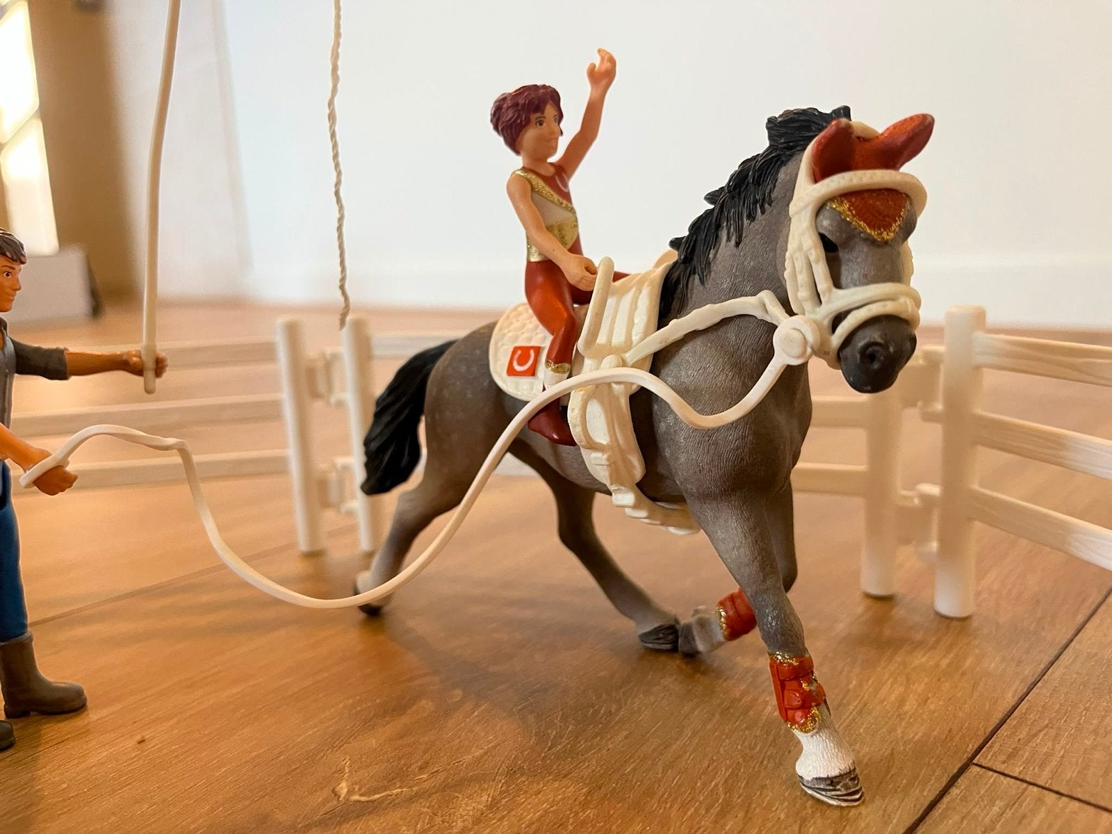 Schleich Mia's Voltige Rijsset - Zo goed als nieuw, Ophalen of Verzenden, Zo goed als nieuw, Jongen of Meisje