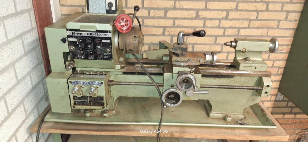 Ferm FM-480-120 Metaaldraaibank - Goede Staat, Doe-het-zelf en Verbouw, Draaibanken, Ophalen of Verzenden