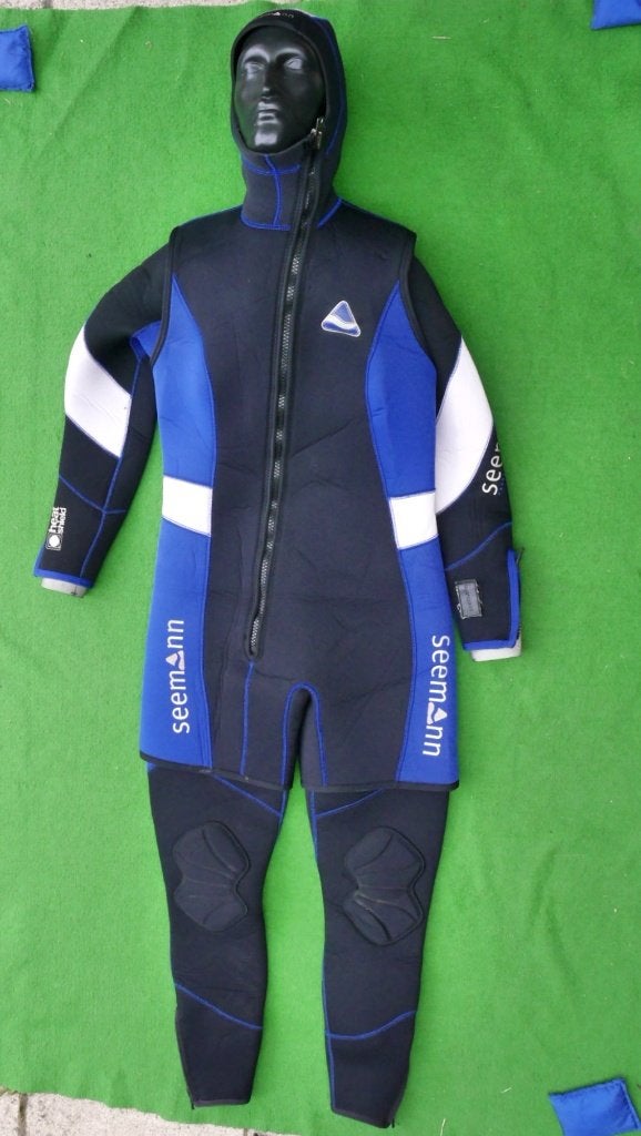 Seemann dubbel 7mm Unisex Wetsuit maat 44, Ophalen of Verzenden, Zo goed als nieuw, Duikpak