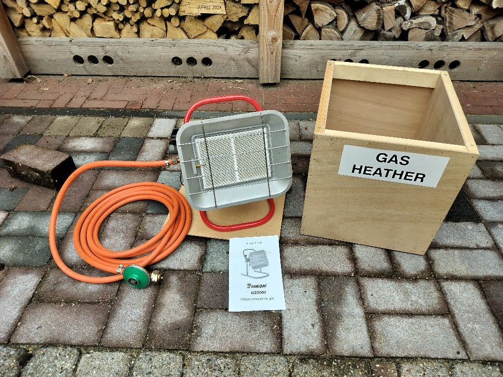 EUROM GS5000 Gas Heather, Tuin en Terras, Ophalen, Zo goed als nieuw, Gas, Vloer