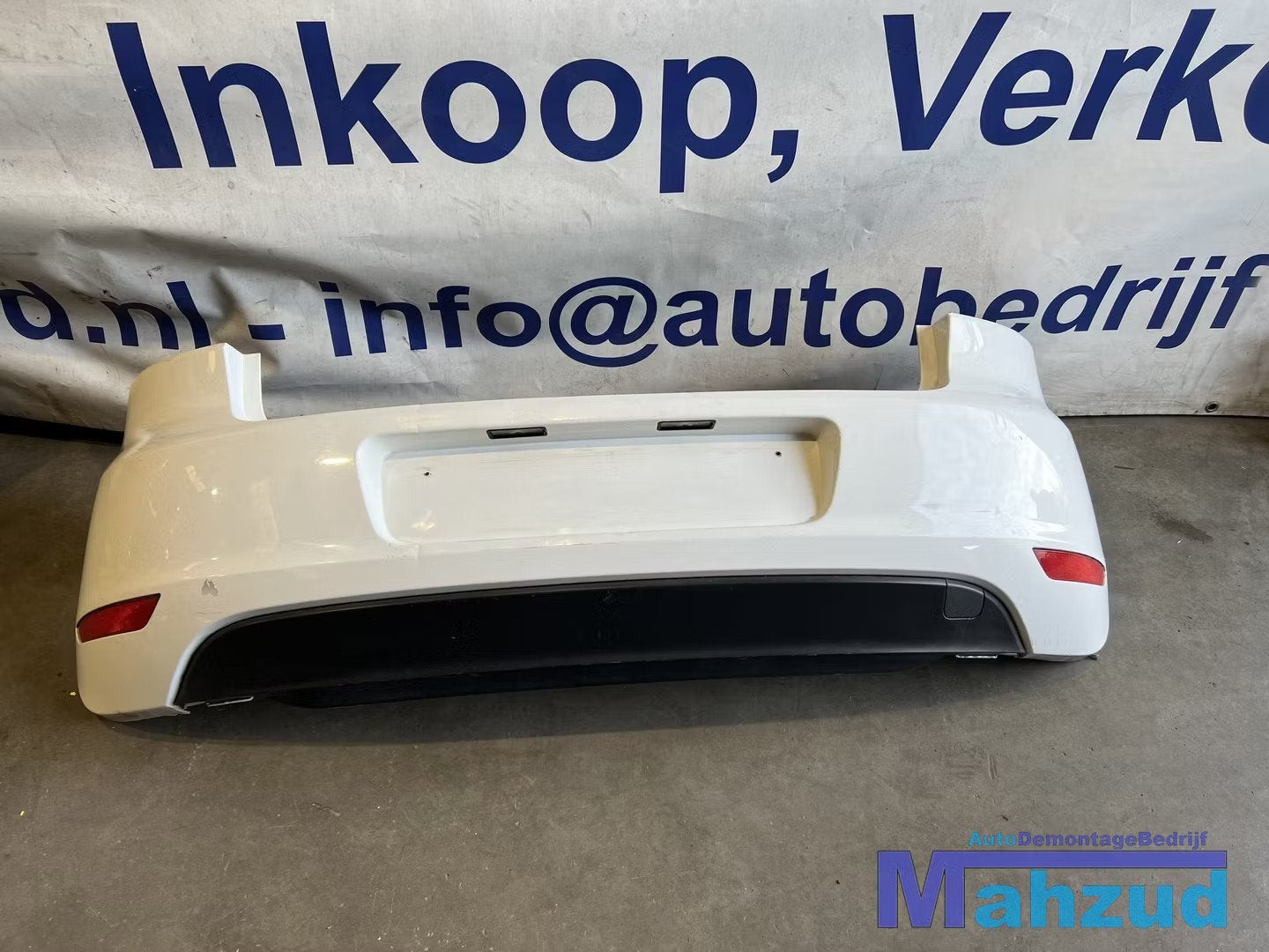 VW GOLF 6 Wit hatchback achterbumper 2009-2013, Auto-onderdelen, Gebruikt, Volkswagen, Volkswagen AG, Achter