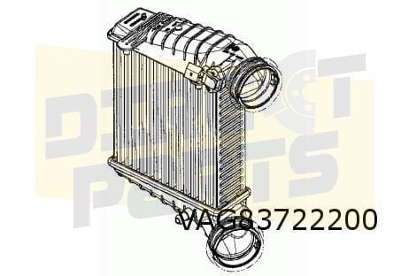 Passat / Superb (1.8T) interkoeler (+sensorgat 12mm) OES! 3B, -, -, Nieuw, Ophalen of Verzenden
