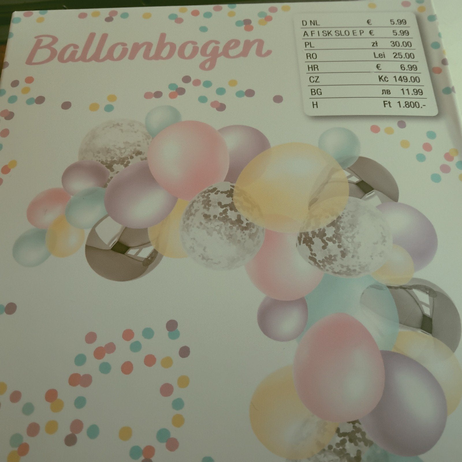 Ballonnenboog Pastelkleuren - Feestdecoratie, Ophalen of Verzenden, Nieuw, Versiering