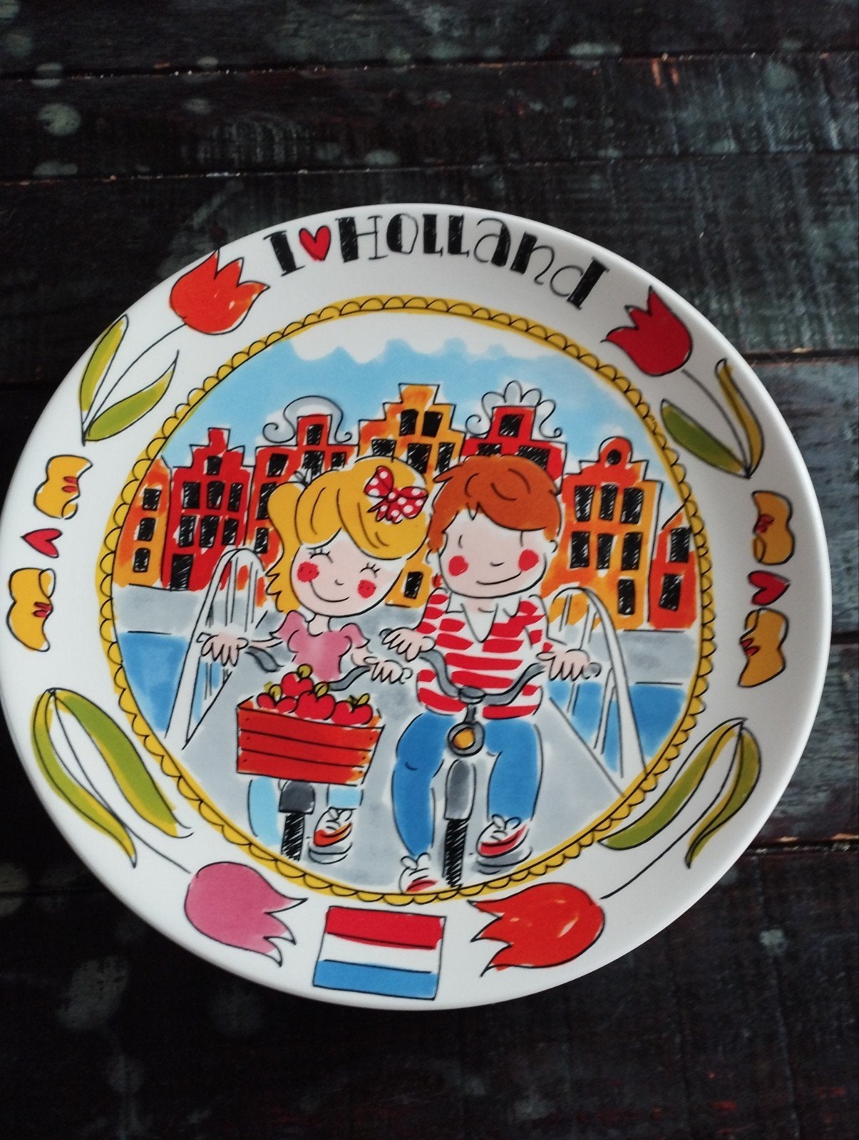 I love Holland serveerschaal Blond Amsterdam, Ophalen of Verzenden, Aardewerk, Blond Amsterdam, Schaal of Schalen