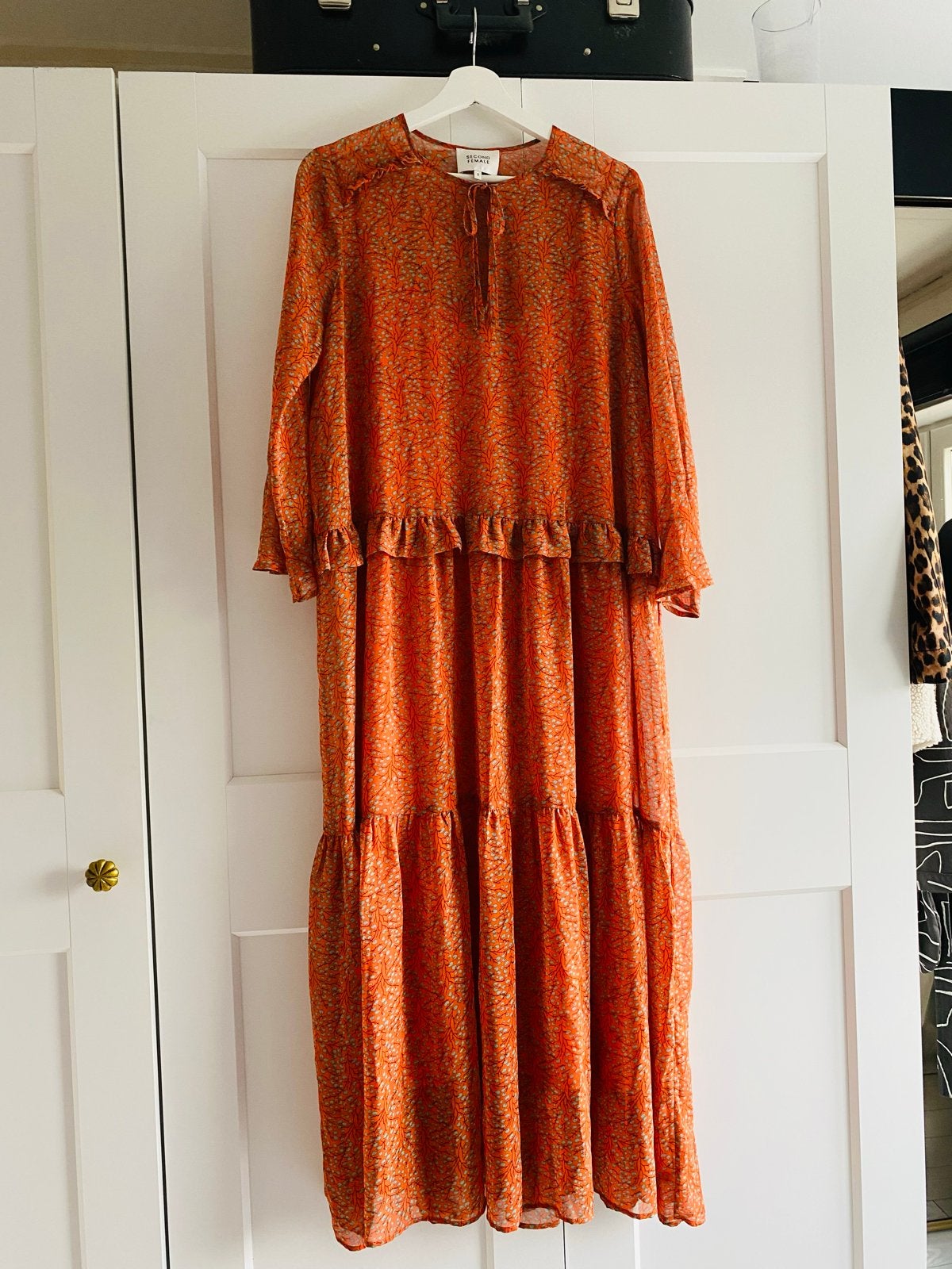 Second Female jurk S/M, Oranje, Ophalen of Verzenden, Zo goed als nieuw, Maat 36 (S)