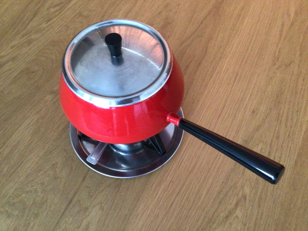 Fonduestel, Ophalen, Gebruikt, Brander, Fondueset