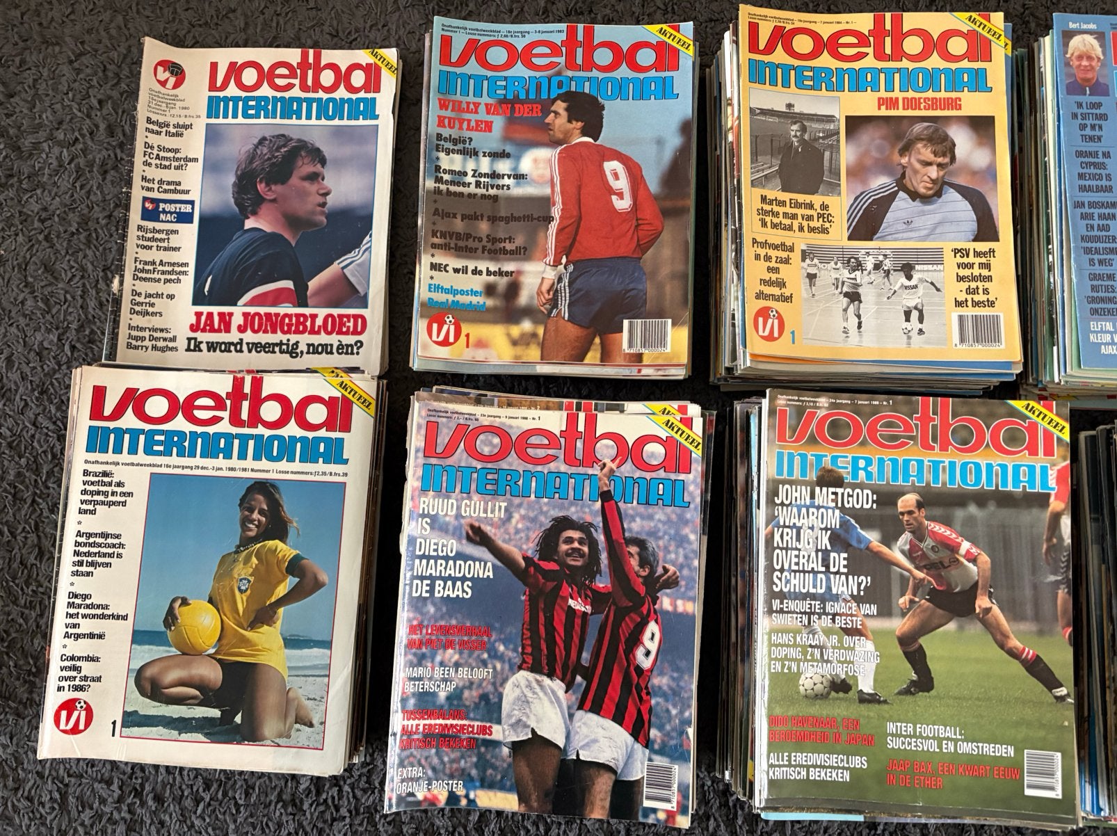 10 Jaargangen Voetbal International uit de jaren '80, Ophalen of Verzenden, Gelezen, Sport en Vrije tijd