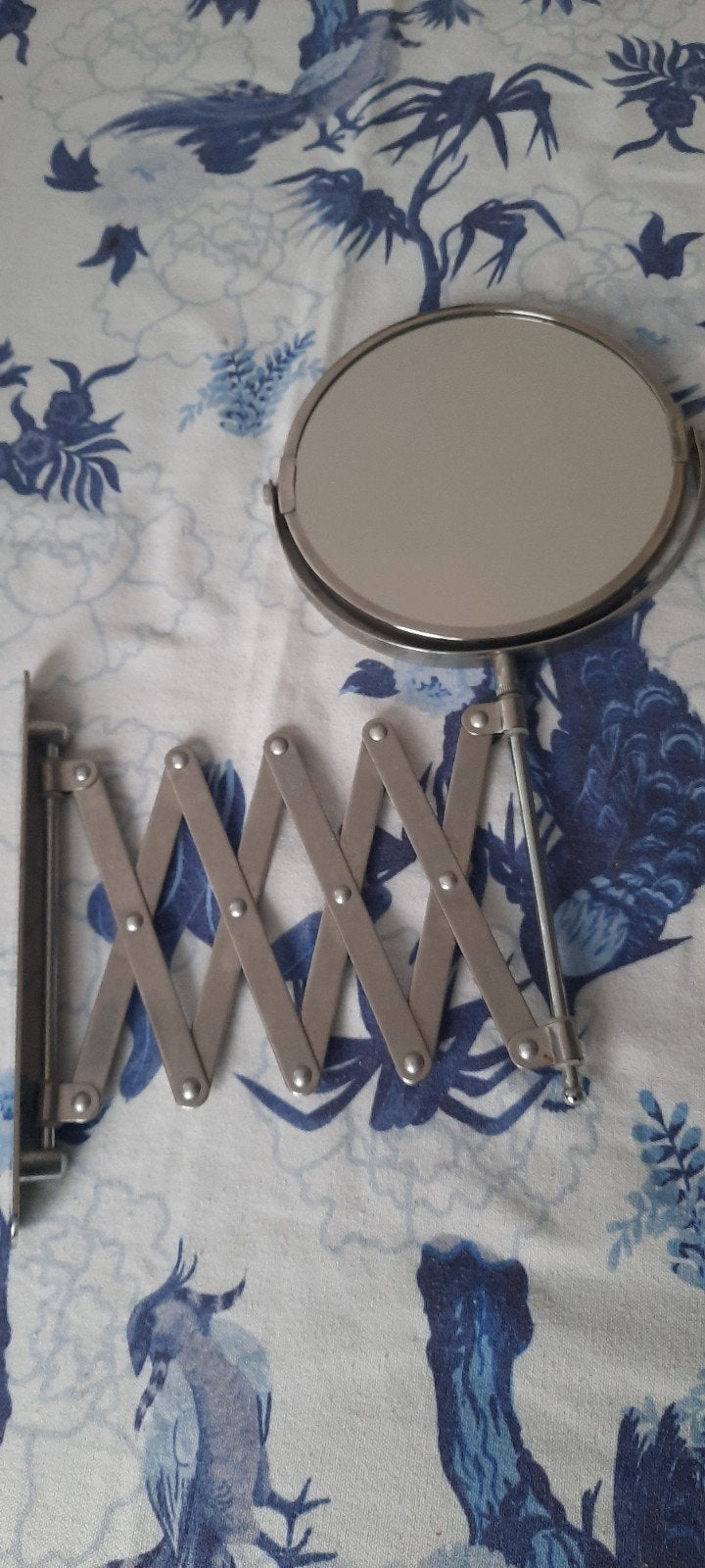 Uitschuifbare Wandspiegel/Vergrootglas, Ophalen of Verzenden, Vergrootglas of Loep