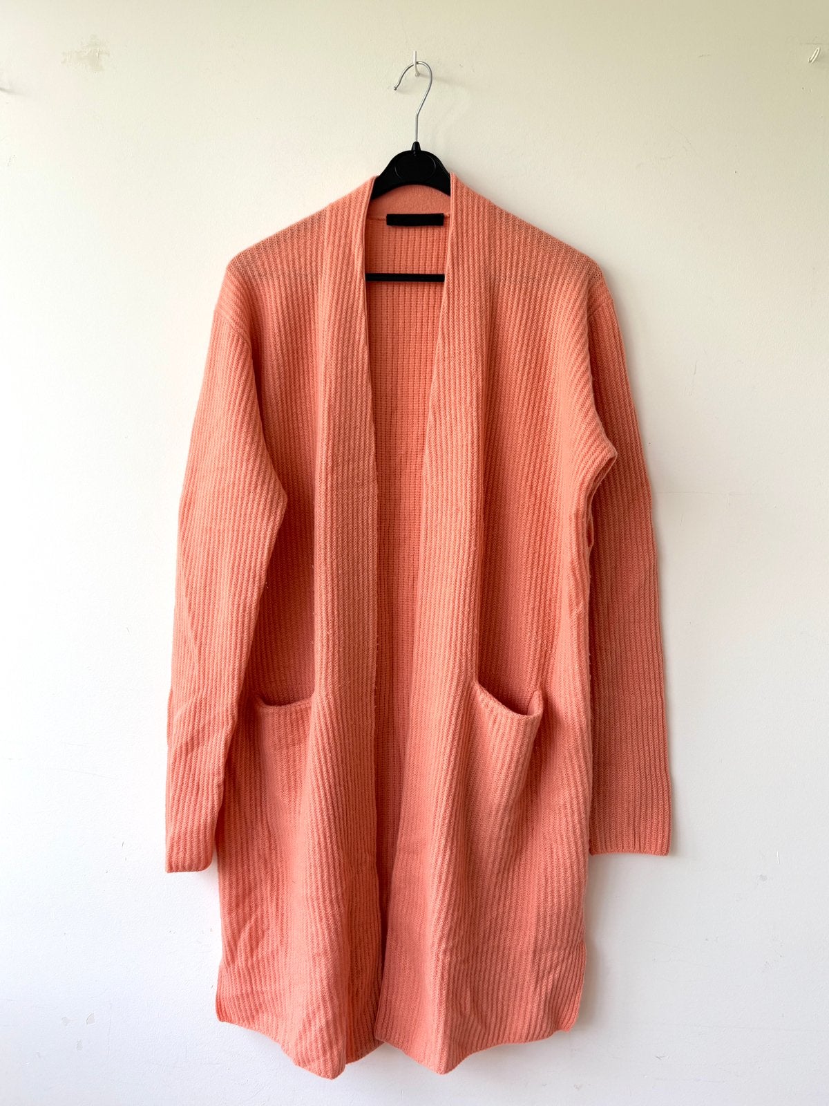 FFC zalmroze/oranje lang vest wol/cashmere mt M, Ophalen of Verzenden, Gedragen, Maat 38/40 (M), Oranje
