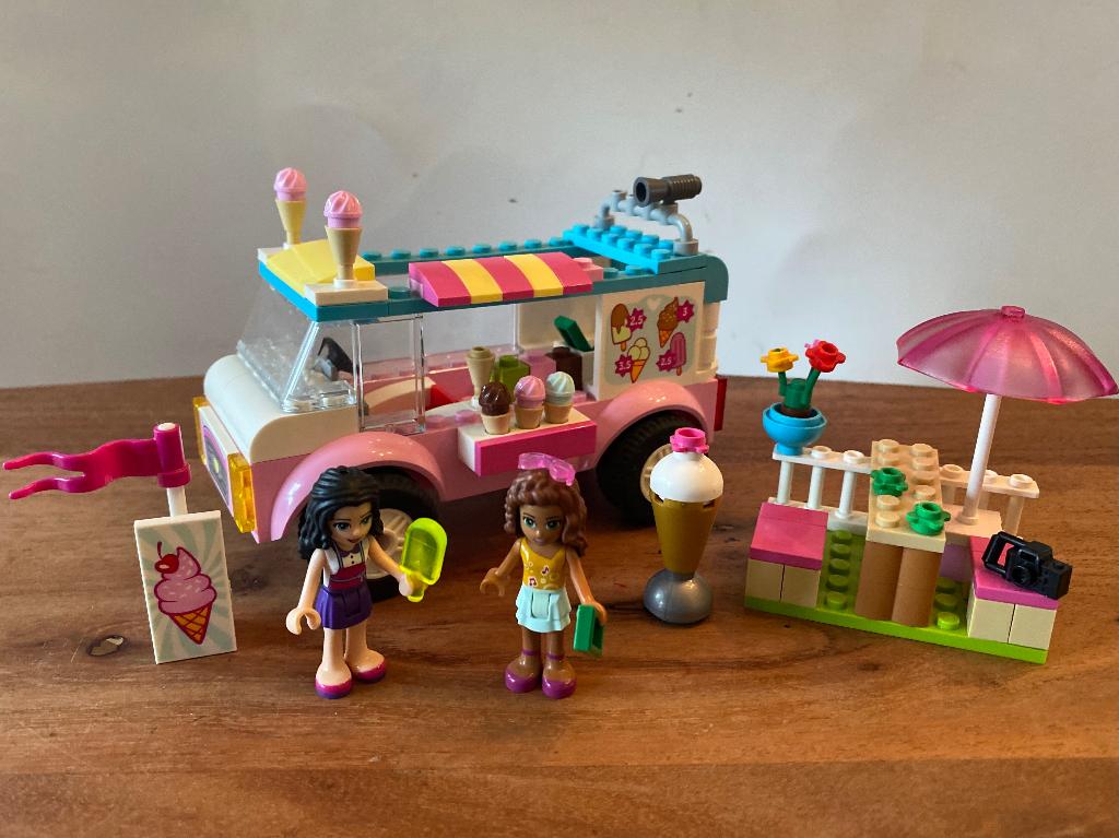LEGO Friends Emma’s ijswagen, Ophalen of Verzenden, Zo goed als nieuw, Complete set, Lego