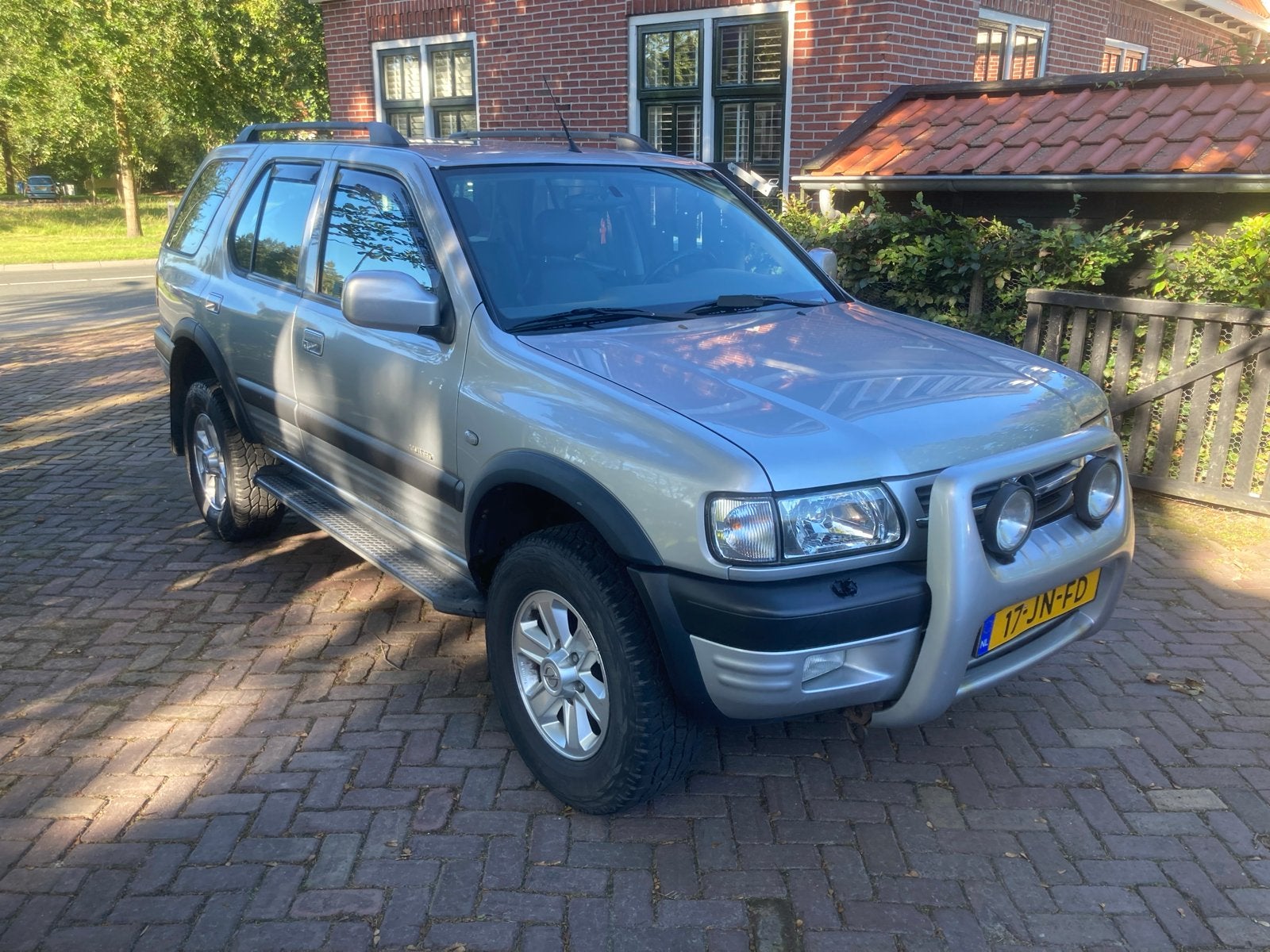 Opel Frontera 3.2 V6 Wagon 2002 Grijs, Auto's, Zwart, 2800 kg, 205 pk, Handgeschakeld