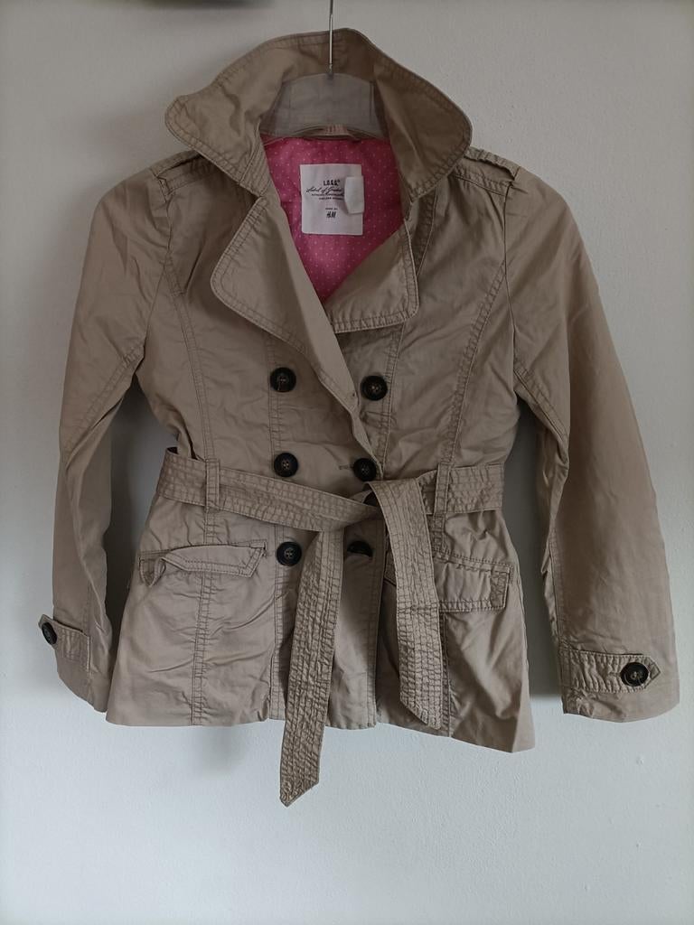 Trenchcoat 140, Meisje, H&M, Ophalen of Verzenden, Zo goed als nieuw
