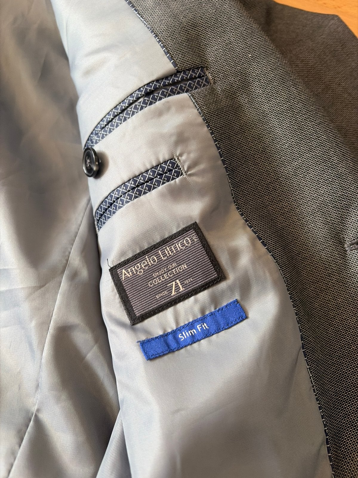 Angelo Litrico Slim Fit Pak - Grijs, Ophalen, Zo goed als nieuw, Overige maten, Grijs