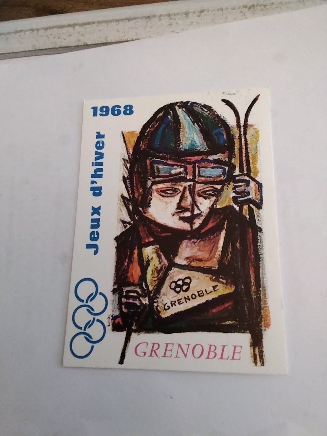 Vintage Ansichtkaart Olympische Spelen Grenoble 1968, Verzamelen, Ophalen of Verzenden