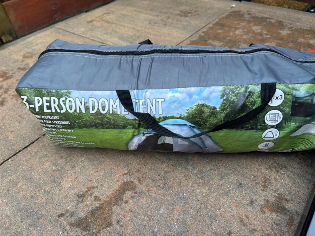 Goede dome tent 1x gebruikt 3 persoons, Caravans en Kamperen, Tenten, Ophalen, Zo goed als nieuw