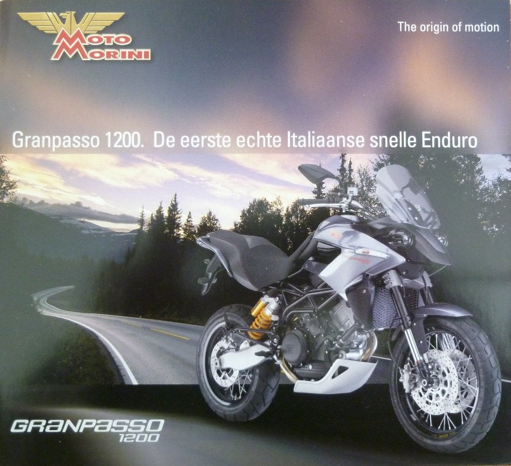 Folder MOTO MORINI Granpasso 1200/ 2008, Motoren, Ophalen of Verzenden, Overige merken