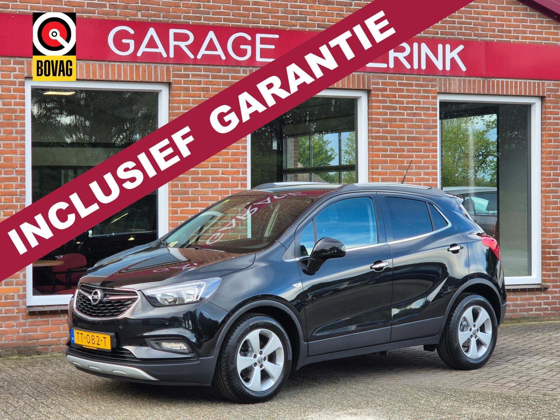 Opel Mokka X 1.4 Turbo Innovation 140PK 5drs clima, cruise,, Auto's, Voorwielaandrijving, Gebruikt, Euro 6, Leder en Stof