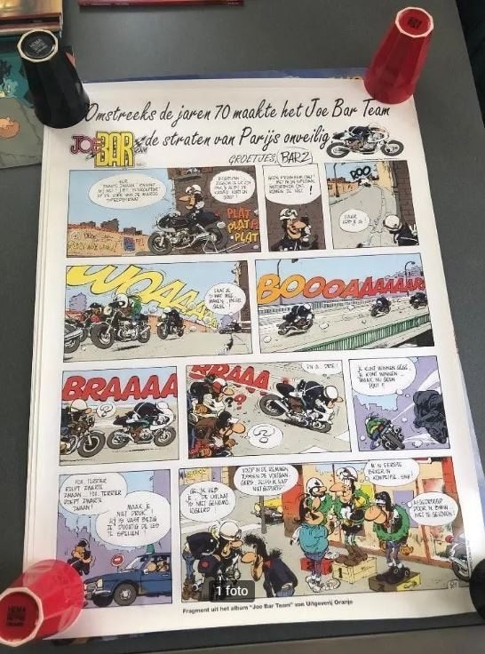 Joe bar poster bar 60 x 80, Eén stripboek, Ophalen of Verzenden, Zo goed als nieuw