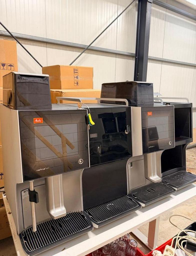 ZGAN 2x Melitta XT7 set dubbele melkkoeler, koppenwarmer, 10 kopjes of meer, Koffiemachine, Koffiebonen, Zo goed als nieuw