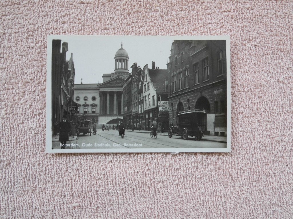 Oude Stadhuis, Ged. Botersloot, Rotterdam - Ansichtkaart, Ophalen of Verzenden, Voor 1920, Ongelopen, Zuid-Holland