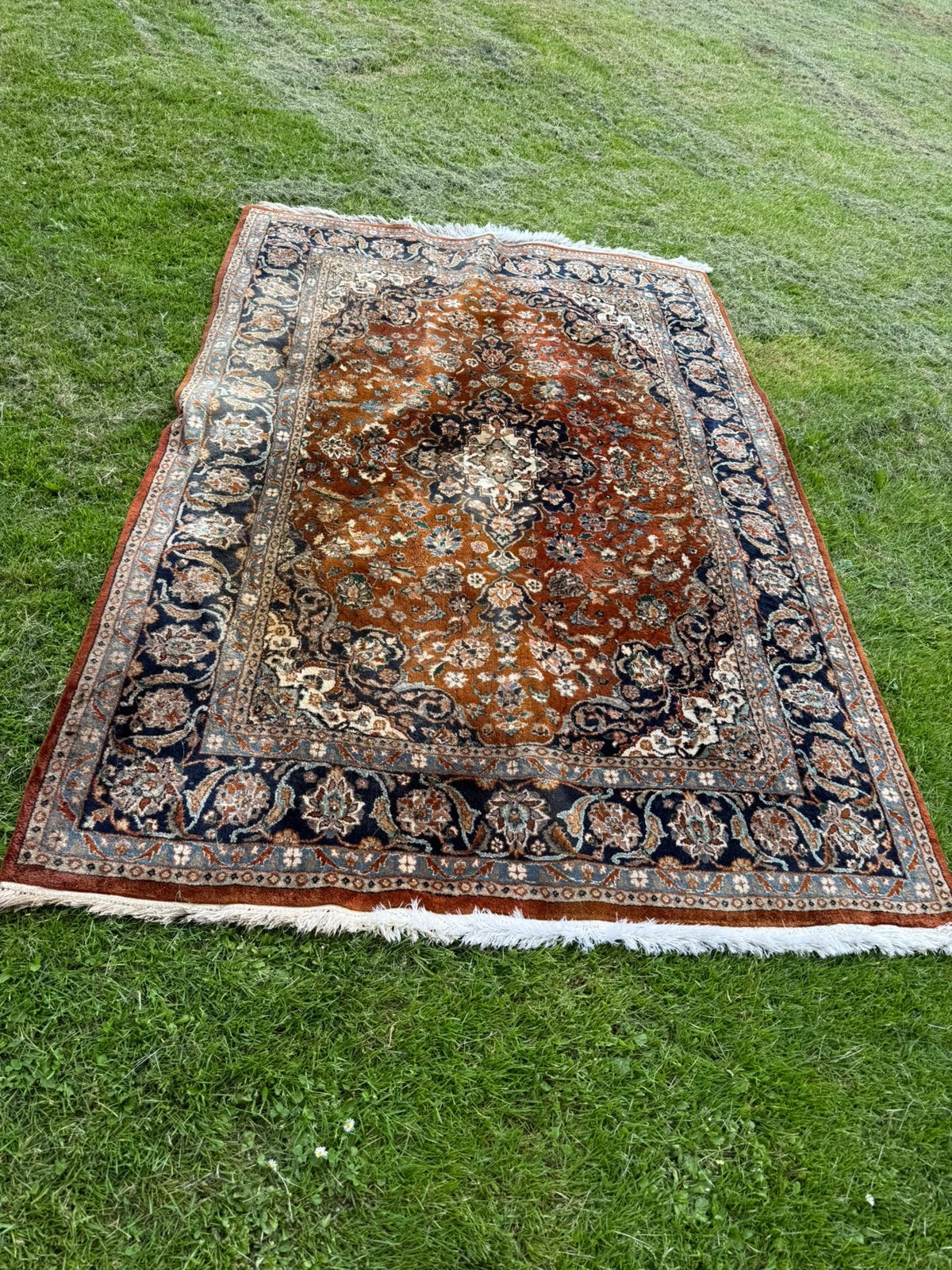 Perzische tapijt met certificaat van echtheid, 150 tot 200 cm, 200 cm of meer, Ophalen of Verzenden, Zo goed als nieuw