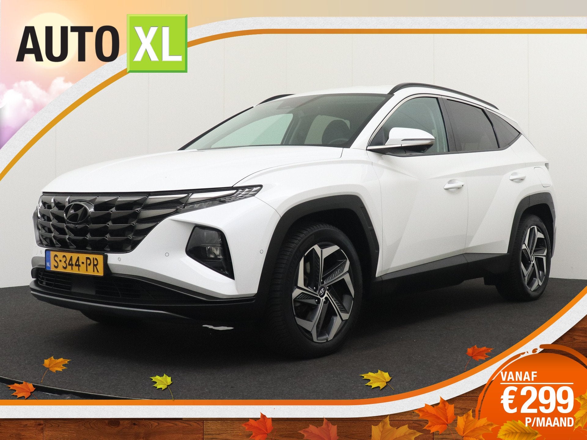 Hyundai Tucson 1.6 T-GDI PHEV Premium 4WD 360* Camera Memory, Auto's, Automaat, Gebruikt, 4 cilinders, Wit