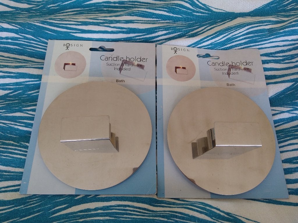2x BOSIGN candle holder bath, Huis en Inrichting, Woonaccessoires | Kandelaars en Kaarsen, Ophalen, Overige merken, Nieuw, Metaal