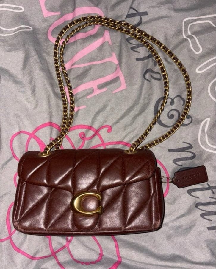 Originele Coach Pillow Tabby Schoudertasje - Bruin, Ophalen of Verzenden, Gebruikt, Bruin, Schoudertasje