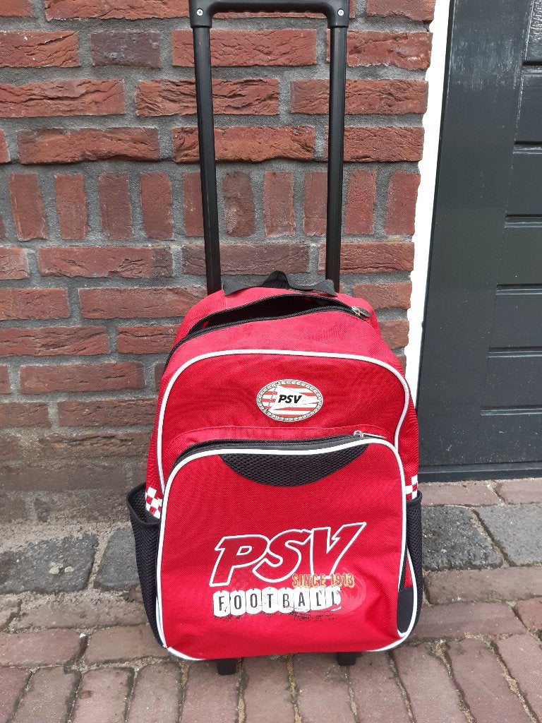 PSV kinder trolley koffer met wieltjes, Minder dan 40 cm, Minder dan 35 cm, Ophalen of Verzenden, Zo goed als nieuw