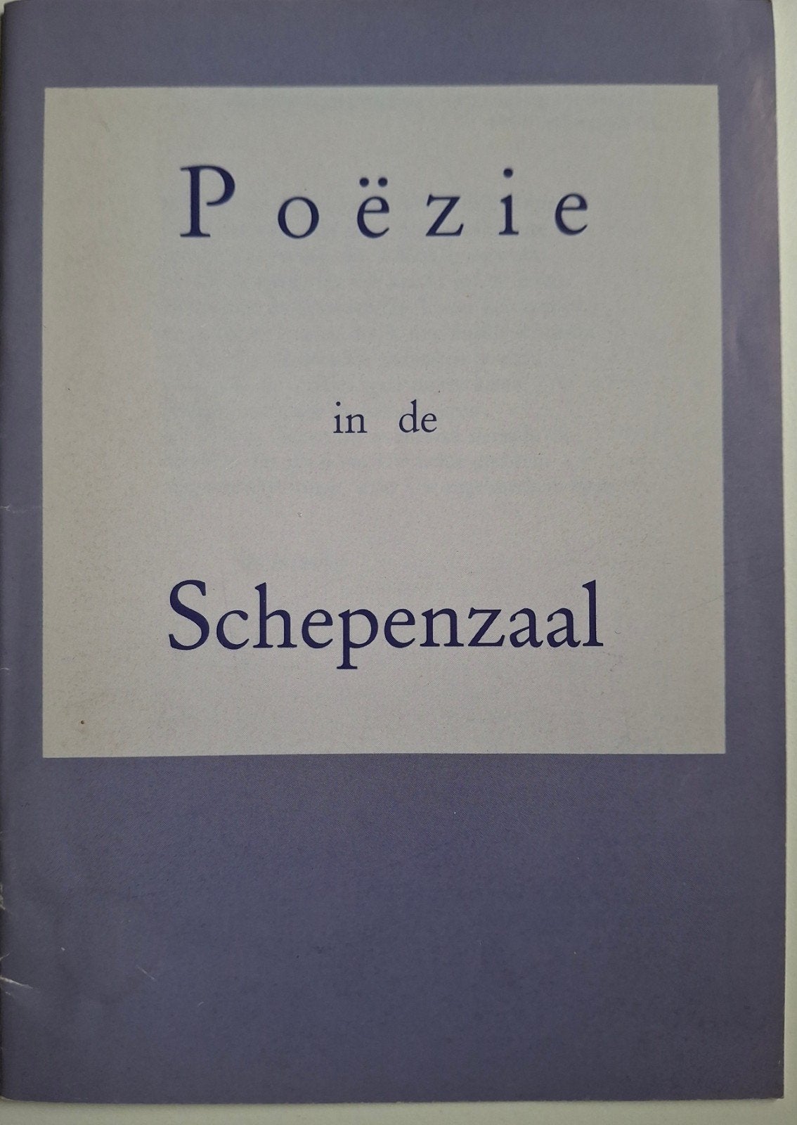 Poëzie in de Schepenzaal - Kampen Boekenstad 1994, Diverse auteurs, Ophalen of Verzenden, Meerdere auteurs, Gelezen