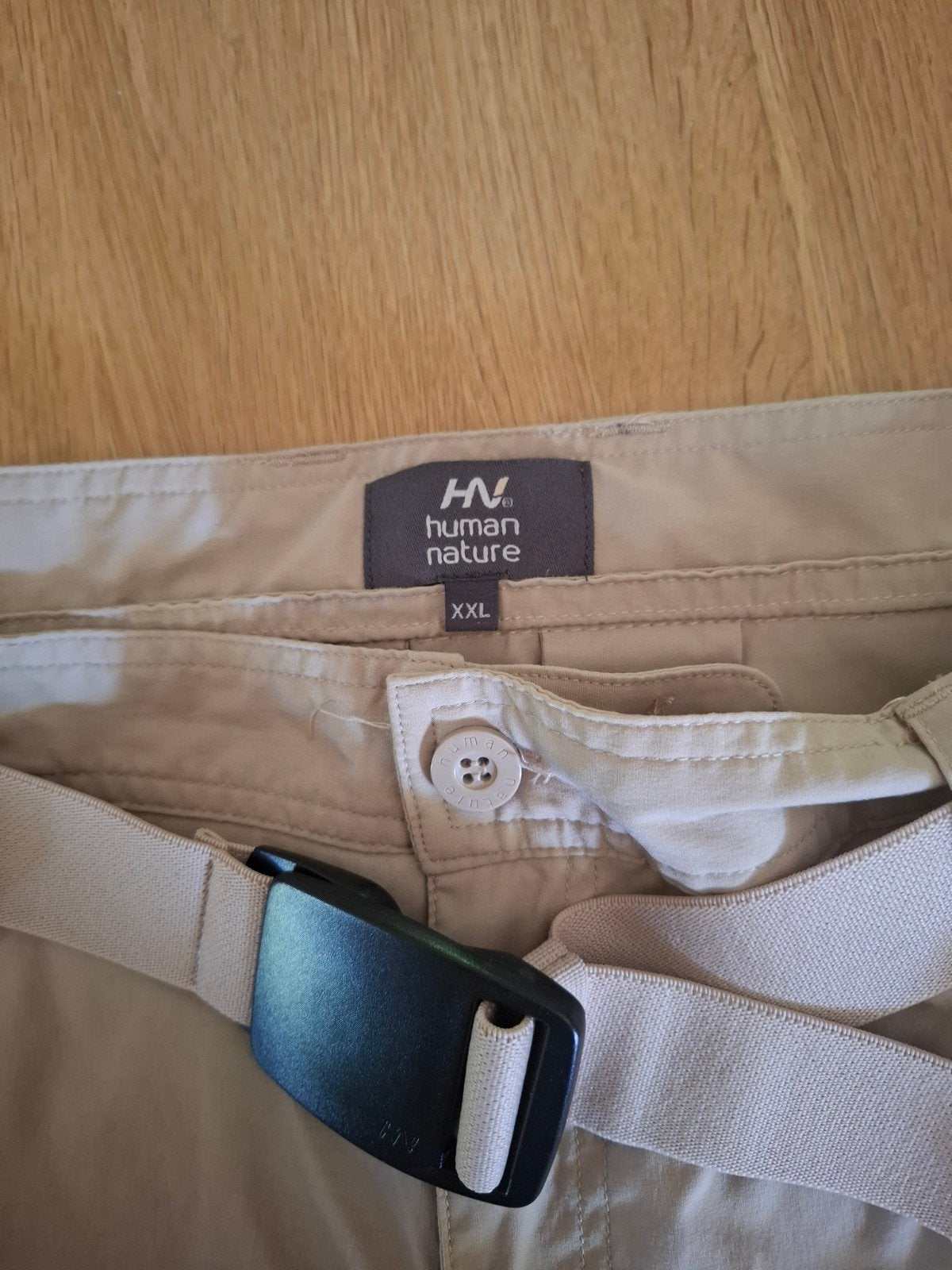 Beige afritsbroek dames, Human Nature, maat XXL, Kleding | Dames, Beige, Maat 46/48 (XL) of groter, Ophalen of Verzenden, Zo goed als nieuw