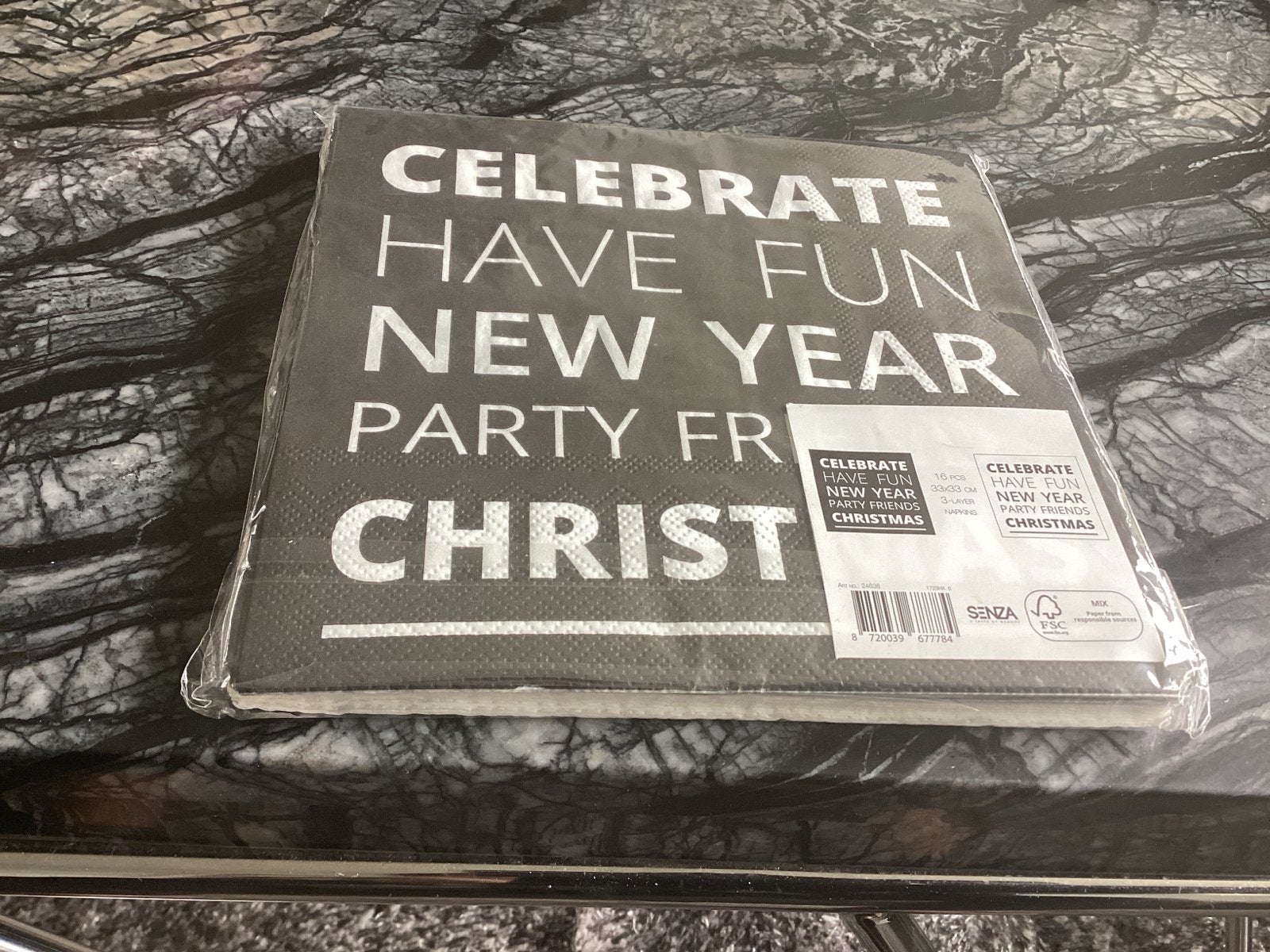 Servetten New Year, Diversen, Kerst, Verzenden, Nieuw