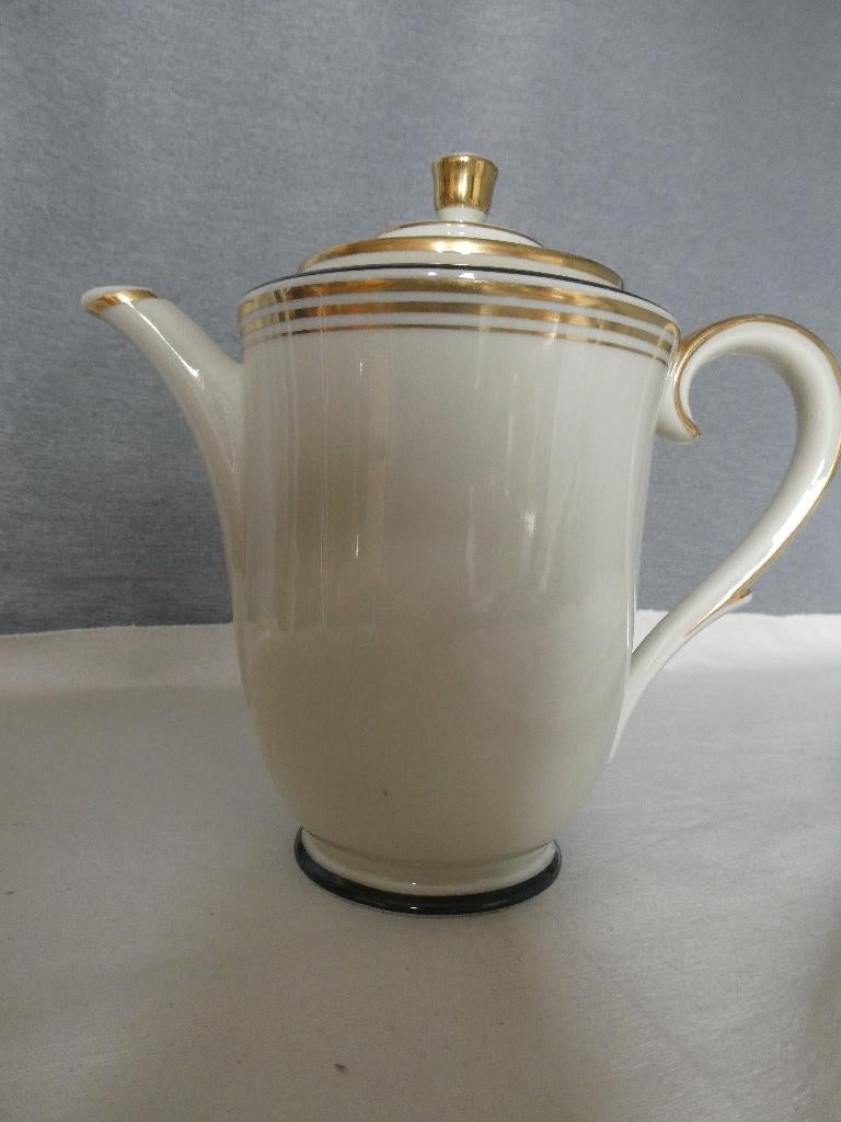 Art Deco koffiepot Porcelain Fabrik Norden Copenhagen, Gebruikt, Overige typen, Ophalen of Verzenden, Overige stijlen