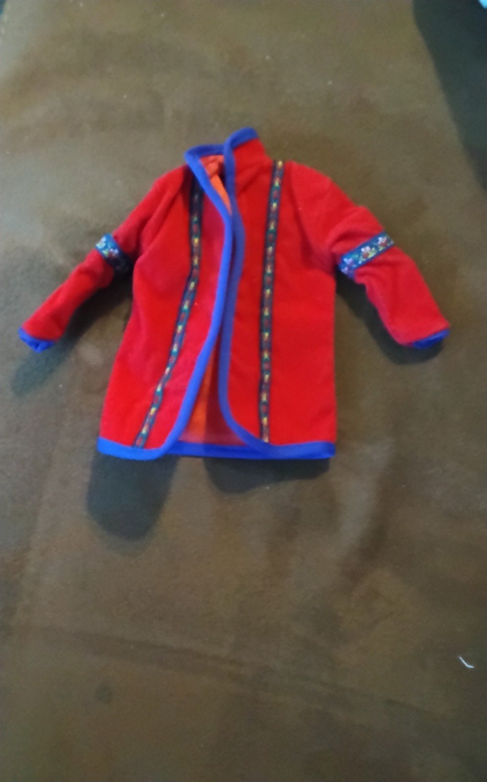 Bennenton Barbie jasje met blauwe accenten en borduursels, Ophalen of Verzenden, Zo goed als nieuw