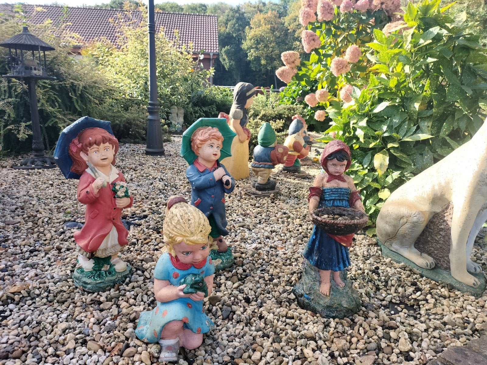 Diverse beeldjes voor in de tuin, Tuin en Terras, Ophalen, Gebruikt, Beton