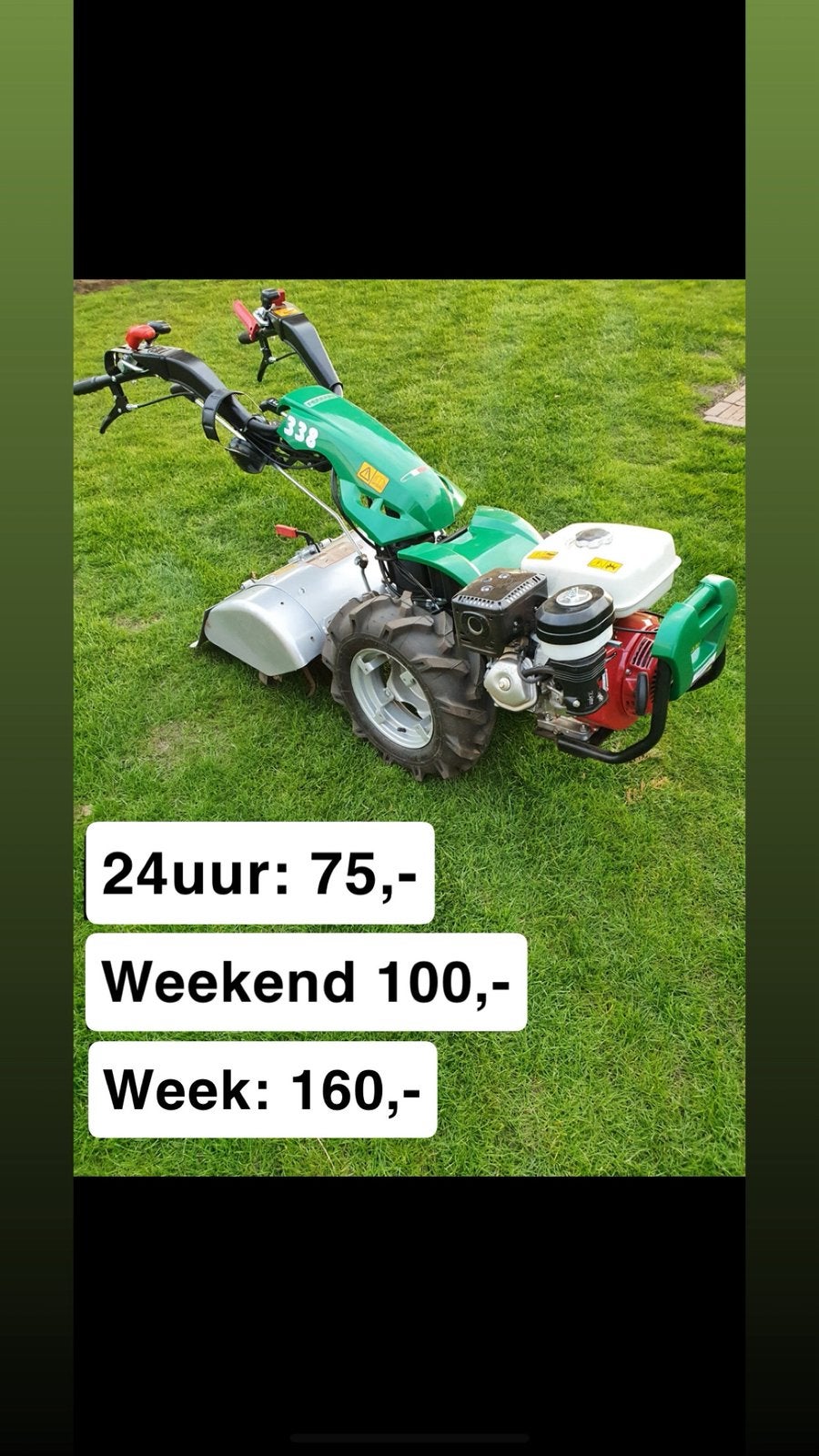 Te huur: Ferrari Tuinfrees 8,6pk, Ophalen, Zo goed als nieuw