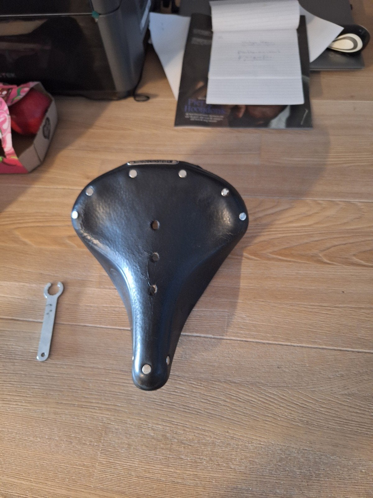 Brooks B67 Zadel - Zwart Leer met Veren, Fietsen en Brommers, Ophalen of Verzenden