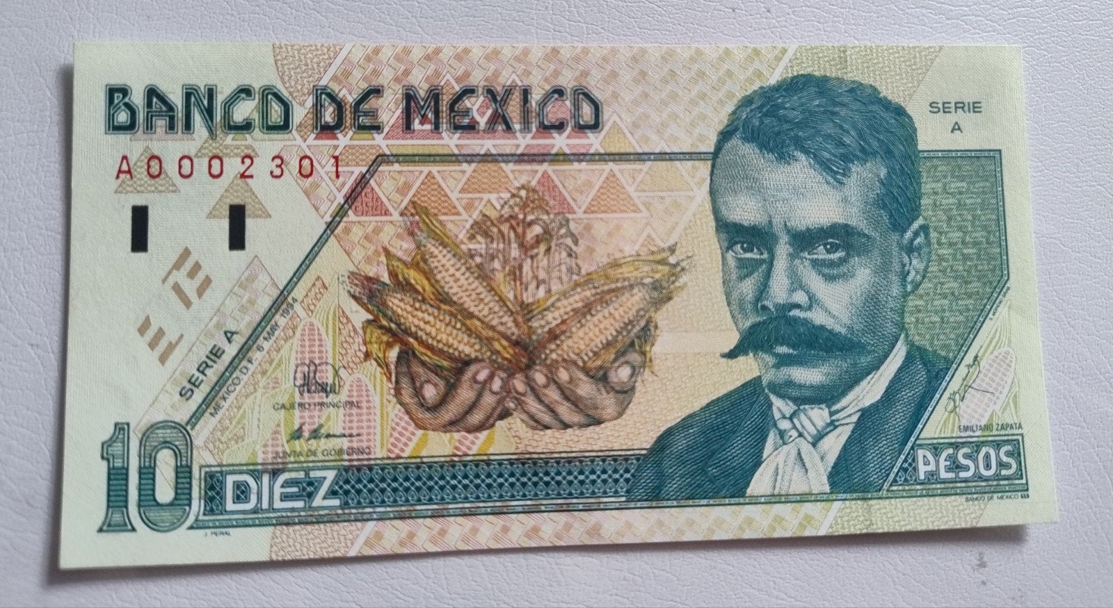 Mexicaans 10 Pesos, UNC - Emiliano Zapata, Ophalen of Verzenden, Noord-Amerika, Los biljet