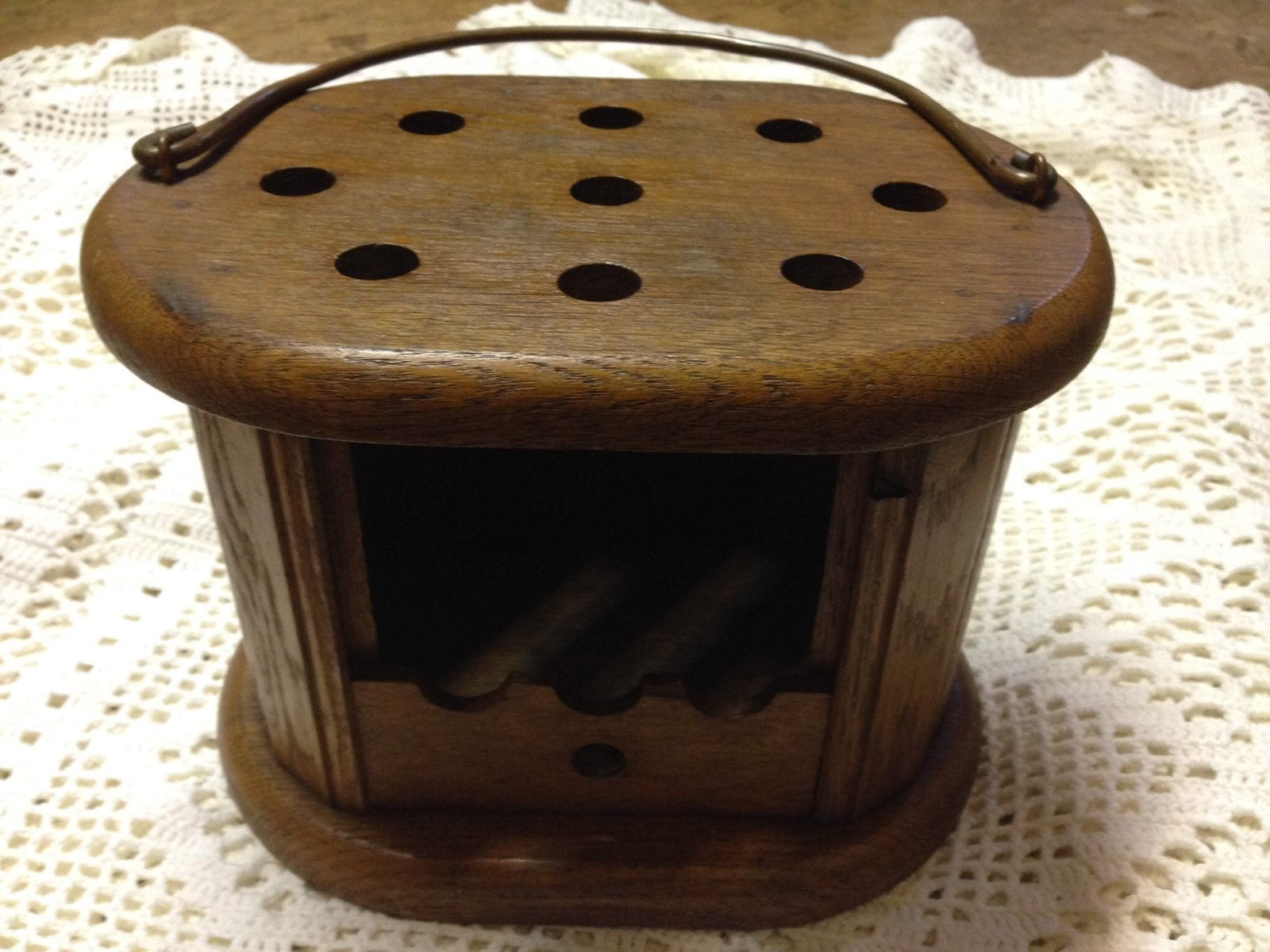 Mooie ovale eiken stoof hoog 21 cm en 27/19 cm, Ophalen of Verzenden
