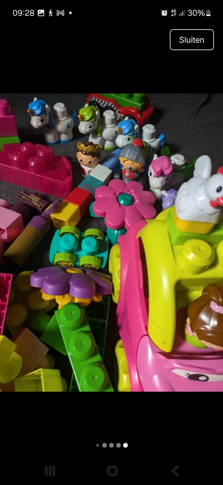 Grote partij Mega Bloks bouwstenen en figuren, Ophalen of Verzenden