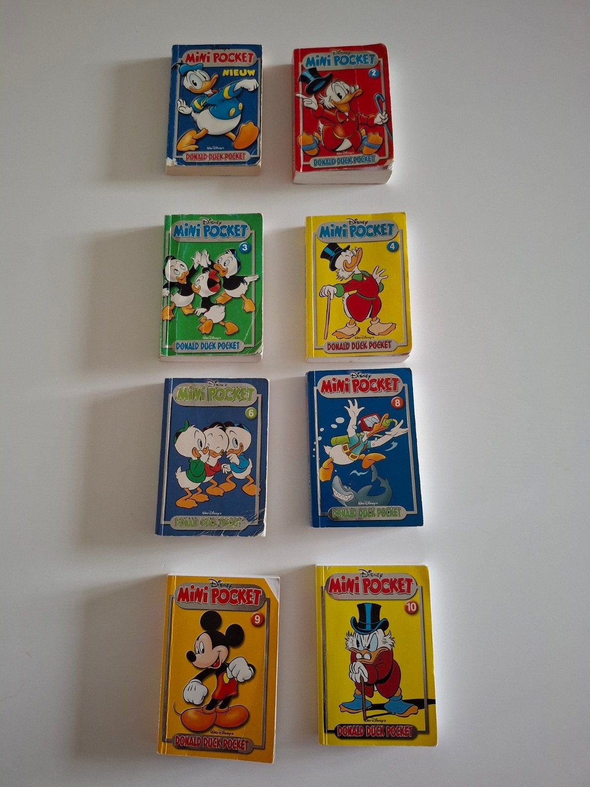 Disney Mini Pocket Donald Duck & Mickey Mouse (8 stuks), Meerdere stripboeken, Ophalen of Verzenden, Gelezen