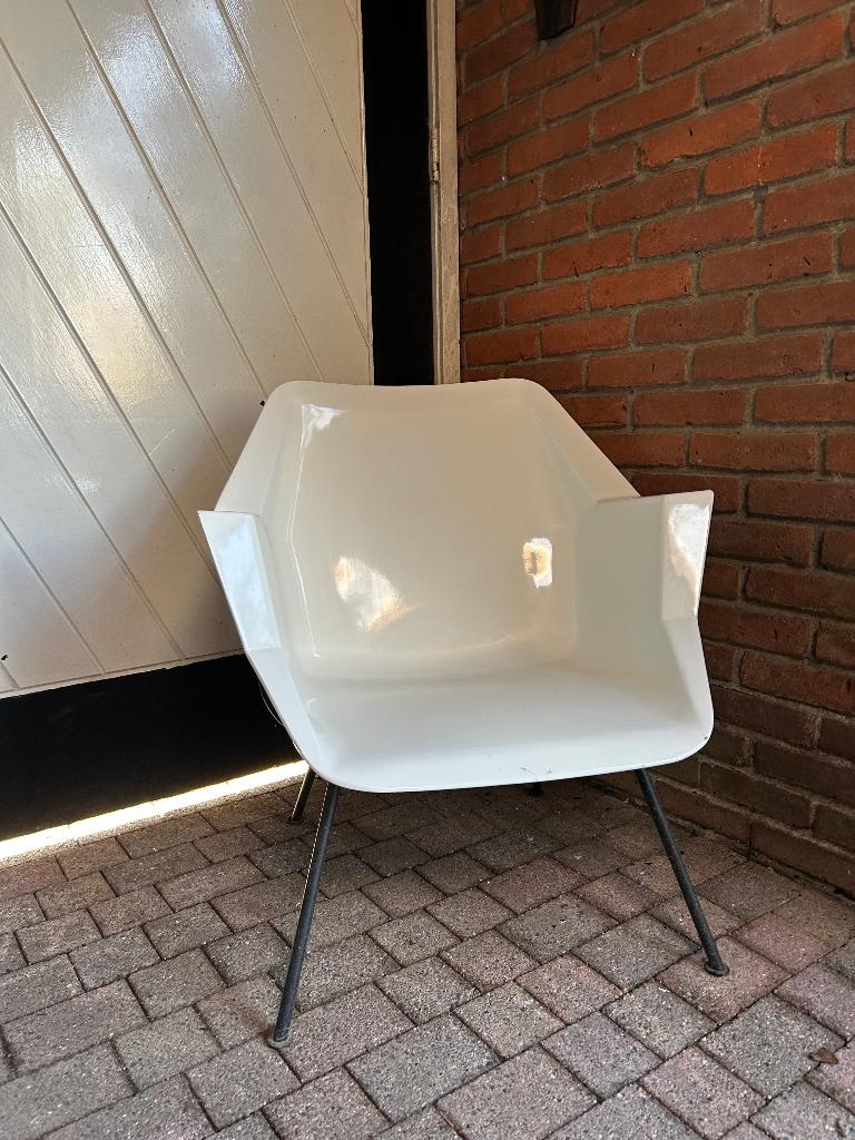 Gispen 416 Dutch Originals, Huis en Inrichting, Stoelen, Ophalen, Gebruikt, Wit, Eén