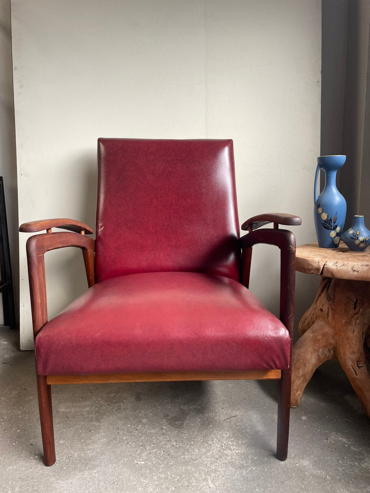 Super mooie vintage feautuil, Gebruikt, 75 tot 100 cm, 50 tot 75 cm, Ophalen