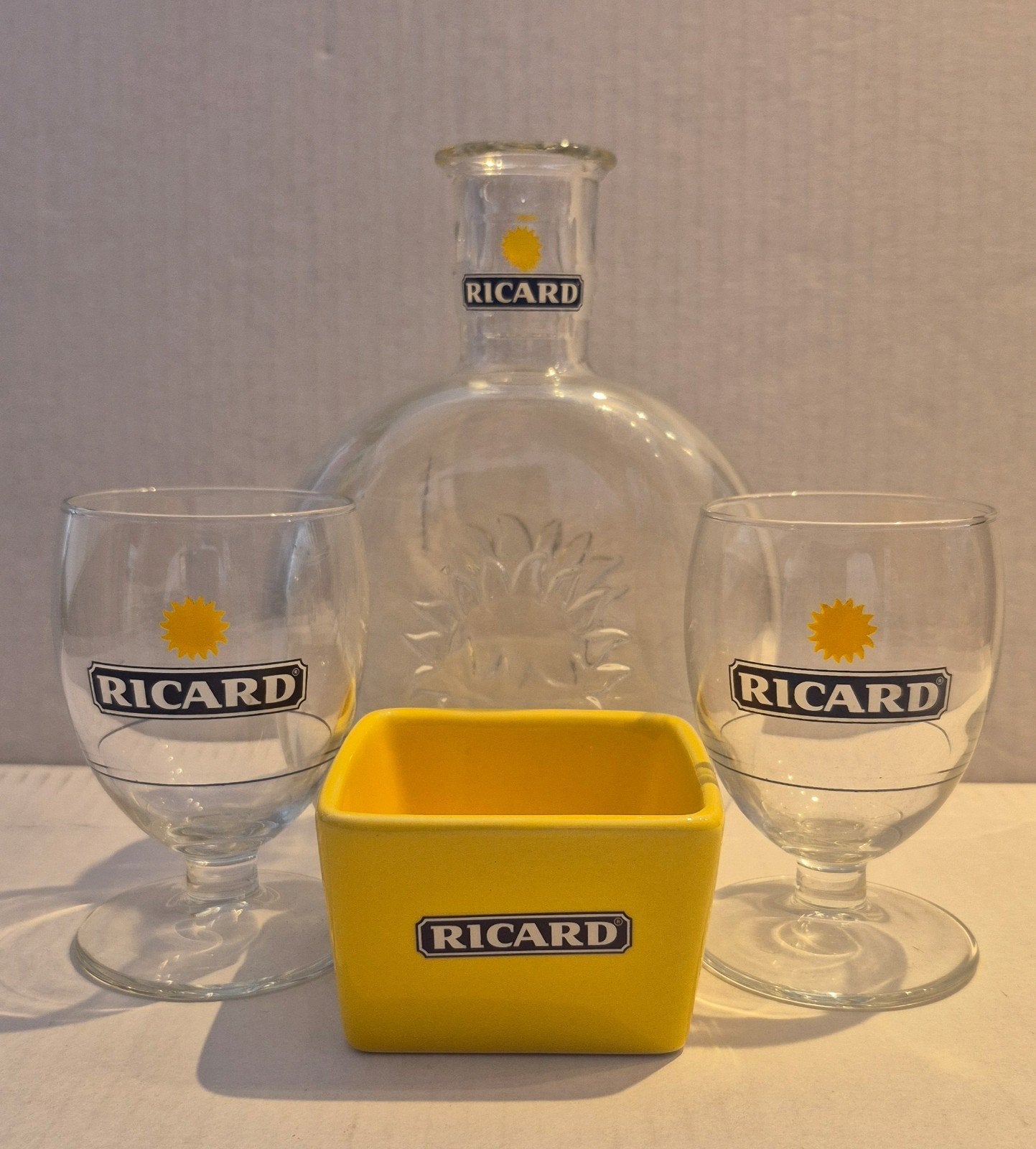 Ricard setje (N), Ophalen of Verzenden, Borrel- of Shotglas